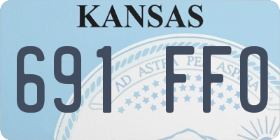 KS license plate 691FFO
