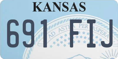 KS license plate 691FIJ