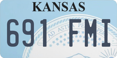 KS license plate 691FMI