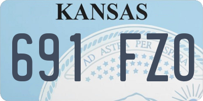 KS license plate 691FZO