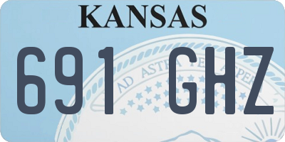 KS license plate 691GHZ