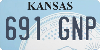 KS license plate 691GNP