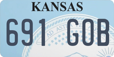 KS license plate 691GOB