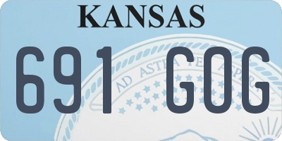 KS license plate 691GOG