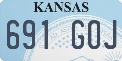 KS license plate 691GOJ