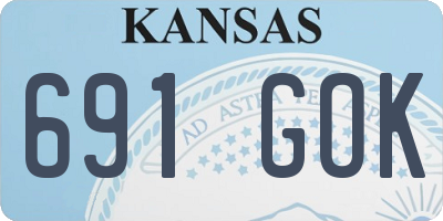 KS license plate 691GOK