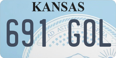 KS license plate 691GOL