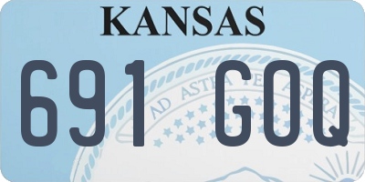 KS license plate 691GOQ
