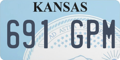 KS license plate 691GPM