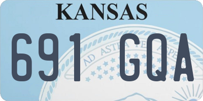 KS license plate 691GQA