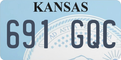 KS license plate 691GQC