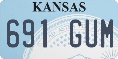 KS license plate 691GUM