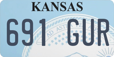 KS license plate 691GUR