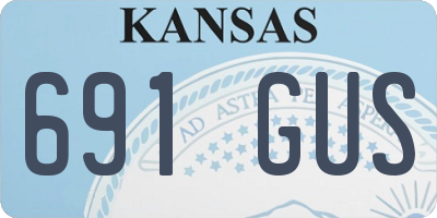 KS license plate 691GUS