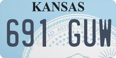 KS license plate 691GUW