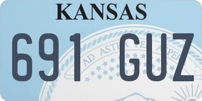 KS license plate 691GUZ