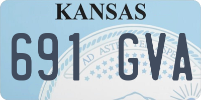 KS license plate 691GVA