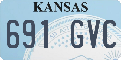 KS license plate 691GVC