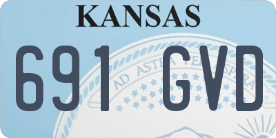 KS license plate 691GVD