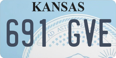 KS license plate 691GVE