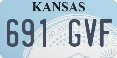 KS license plate 691GVF