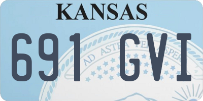 KS license plate 691GVI