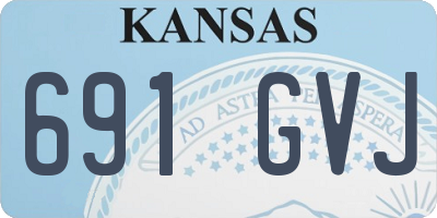 KS license plate 691GVJ