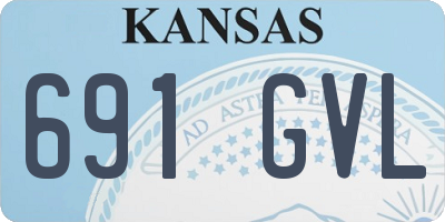 KS license plate 691GVL