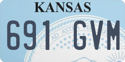 KS license plate 691GVM
