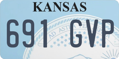 KS license plate 691GVP
