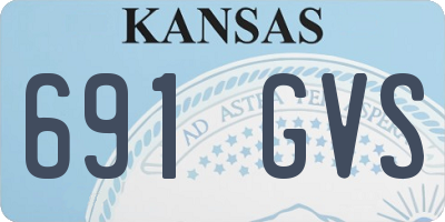 KS license plate 691GVS