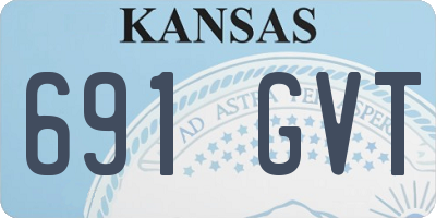 KS license plate 691GVT