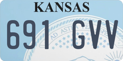 KS license plate 691GVV