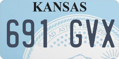 KS license plate 691GVX