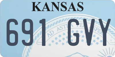 KS license plate 691GVY