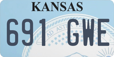 KS license plate 691GWE