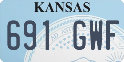 KS license plate 691GWF