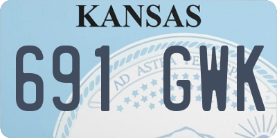 KS license plate 691GWK