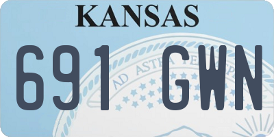 KS license plate 691GWN