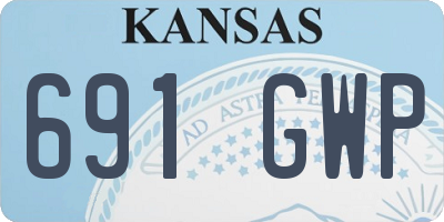 KS license plate 691GWP