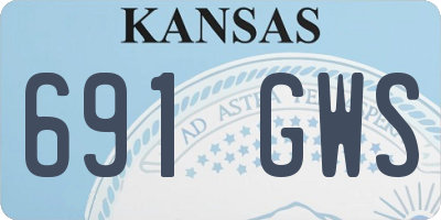 KS license plate 691GWS