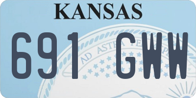 KS license plate 691GWW