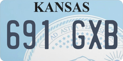 KS license plate 691GXB
