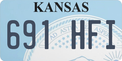 KS license plate 691HFI