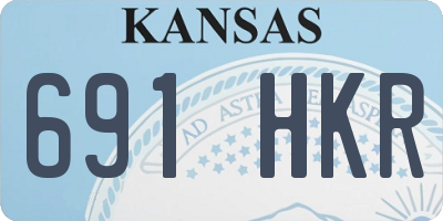 KS license plate 691HKR