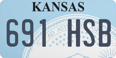 KS license plate 691HSB
