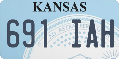 KS license plate 691IAH
