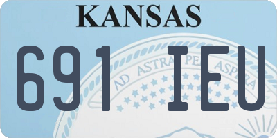 KS license plate 691IEU