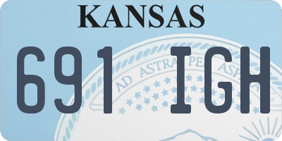 KS license plate 691IGH