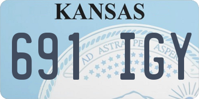 KS license plate 691IGY